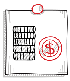 dollar sign graph